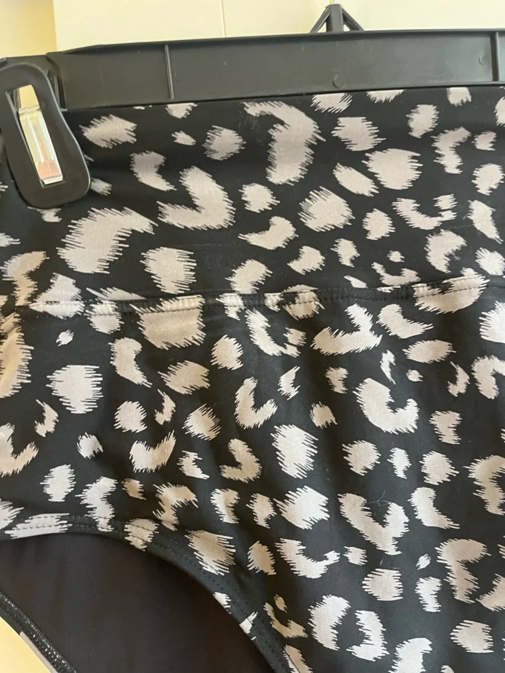 Sunsets High Waist Leopard Print Swim Bottoms Black and Gray size 16 - Picture 3 of 7